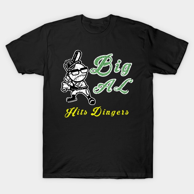 Big Al Hits Dingers T-shirt Funny Baseball Little Tee T-Shirt by Imm0rtalAnimati0n